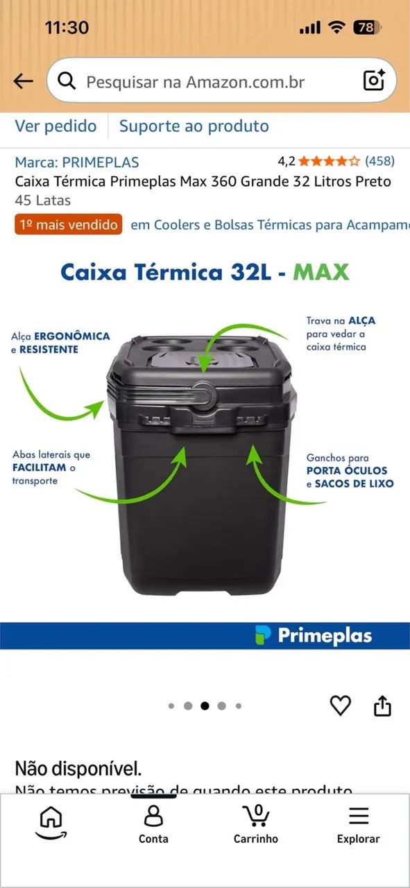 Caixa térmica de 32L nova  - Foto 2
