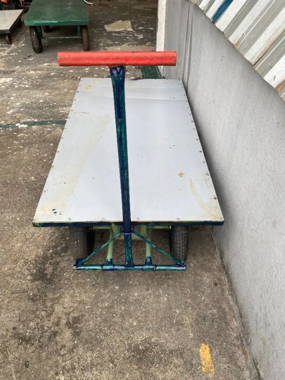 CARRINHO PLATAFORMA CARGA 400 KG TAMPO ALUMNIO  - Foto 2