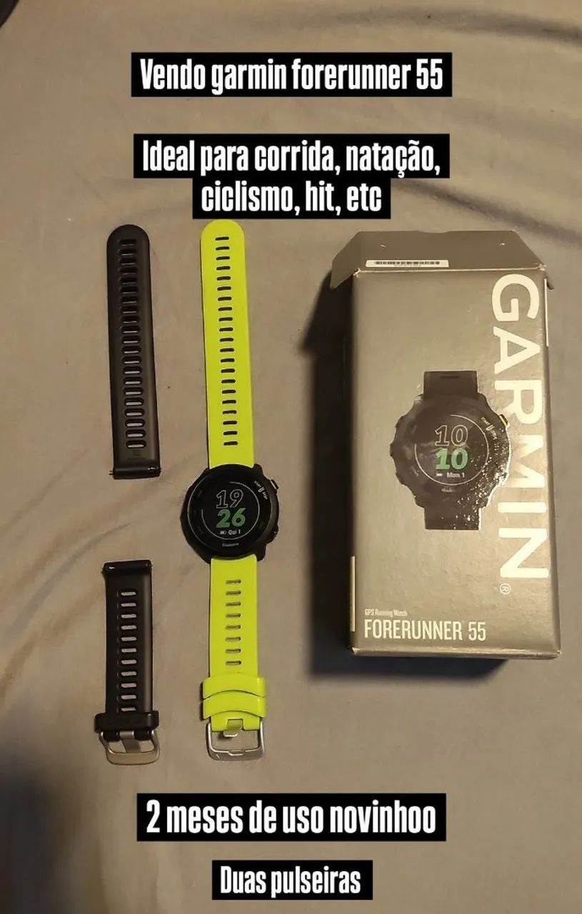 VENDO GARMIN FOREVER RUNNER 55 - parcelo em até 3x sem juros