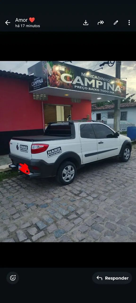 Fiat Strada Working Hard 1.4 Fire Flex 8V CD 2018 - Foto 5