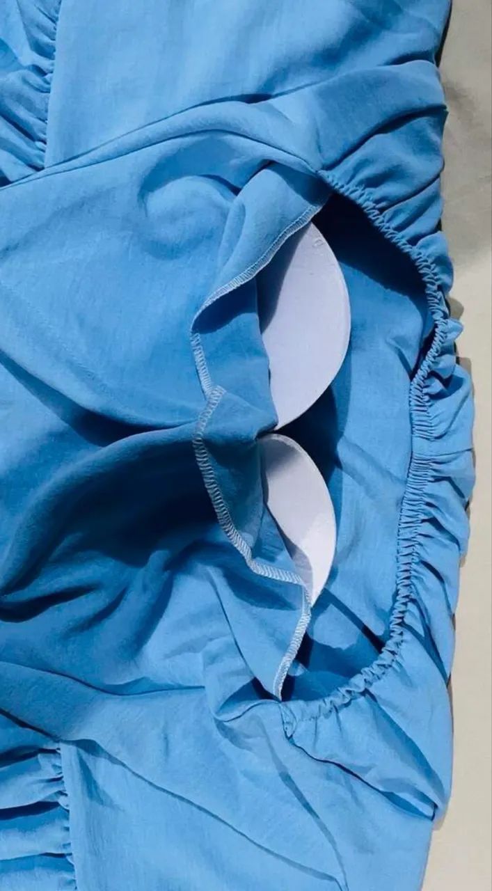 Vestido longo azul bebê ?M? - Foto 4