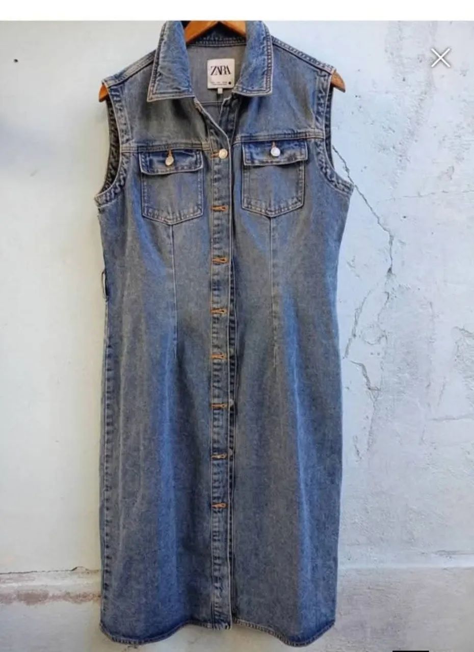 Zara vestido  jeans 