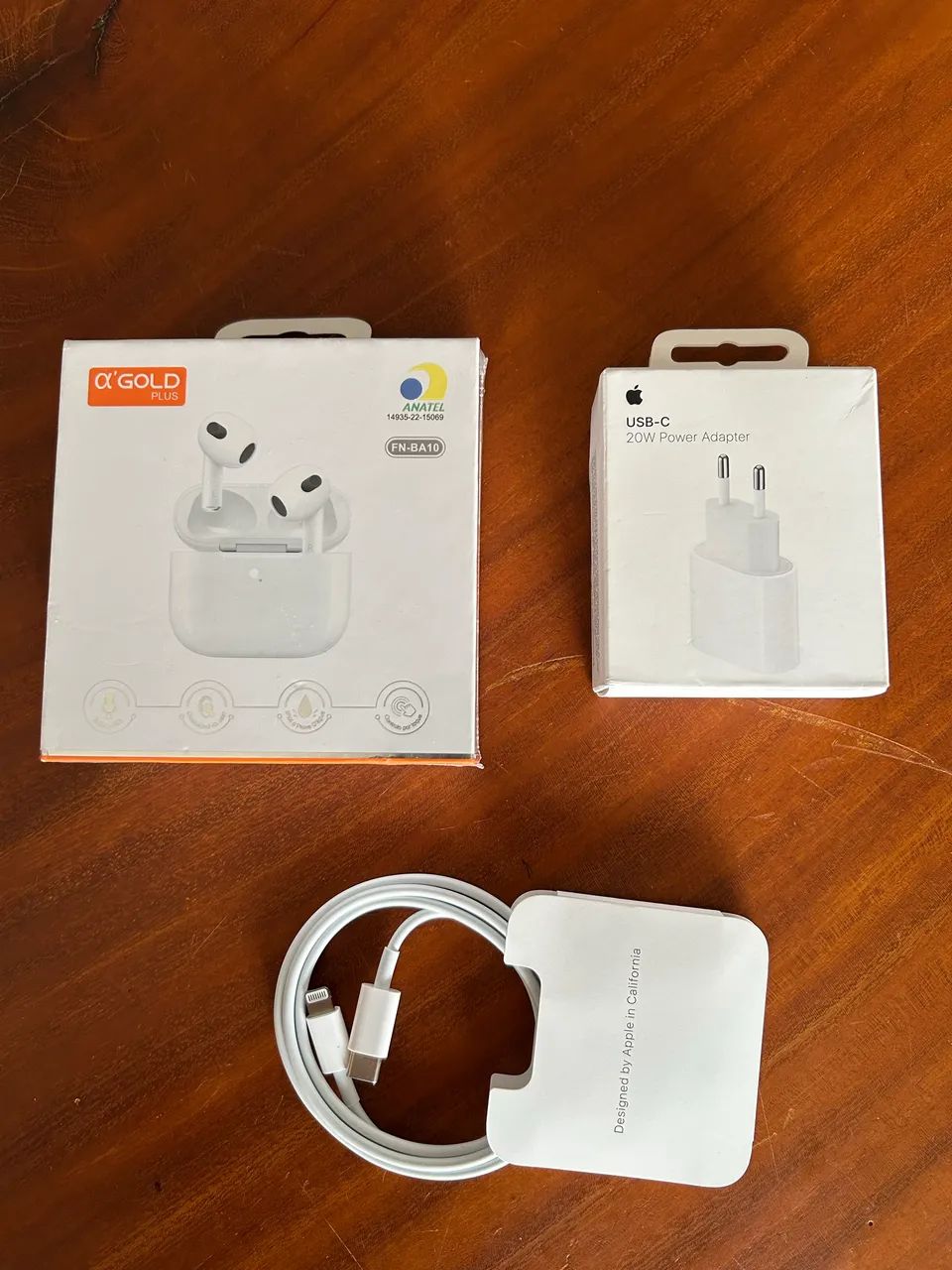 FONTE E CABO APLLE + FONE