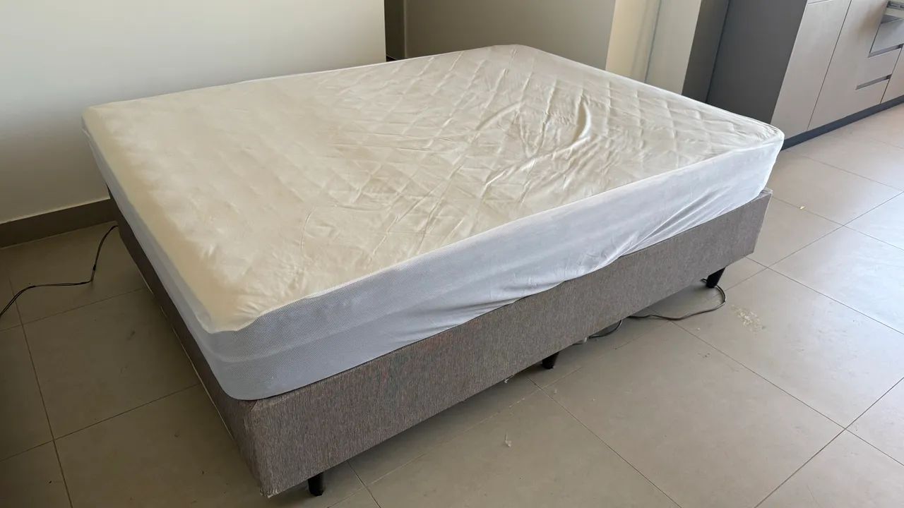 CAMA CASAL (base + colchão)  - Foto 2