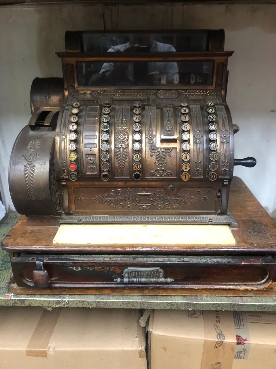 Máquina registradora antiga de1889  - Foto 3