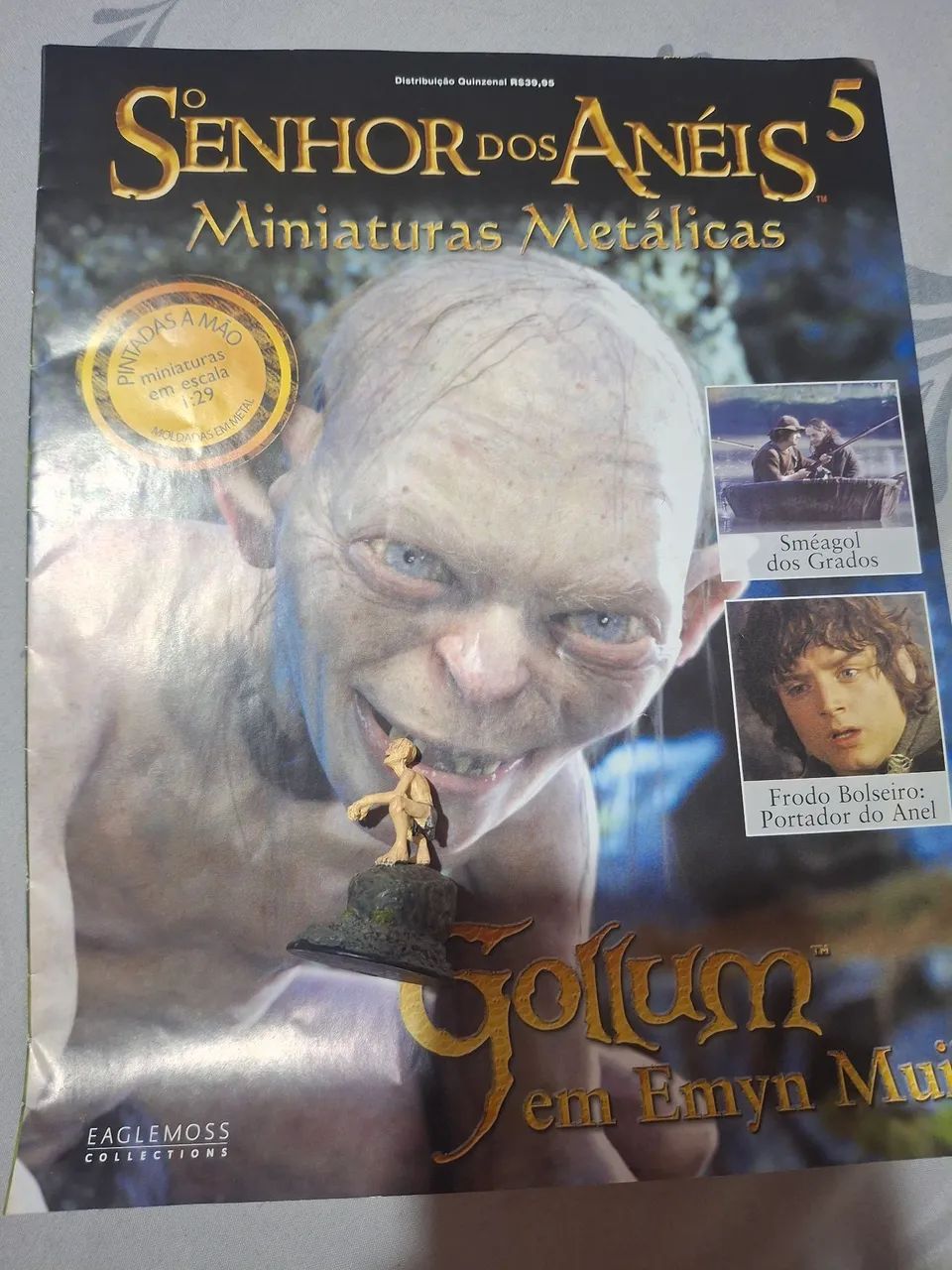 Miniatura Senhor dos anéis Gollum Eaglemoss 