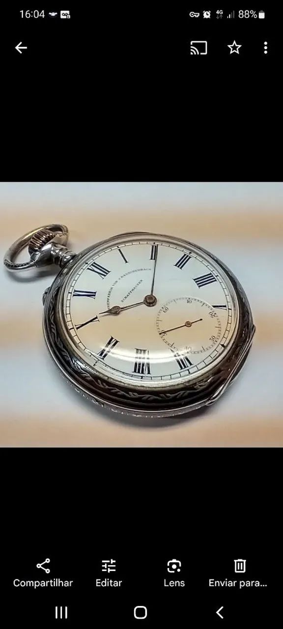 Relogio de bolso iwc de bolso século 18 