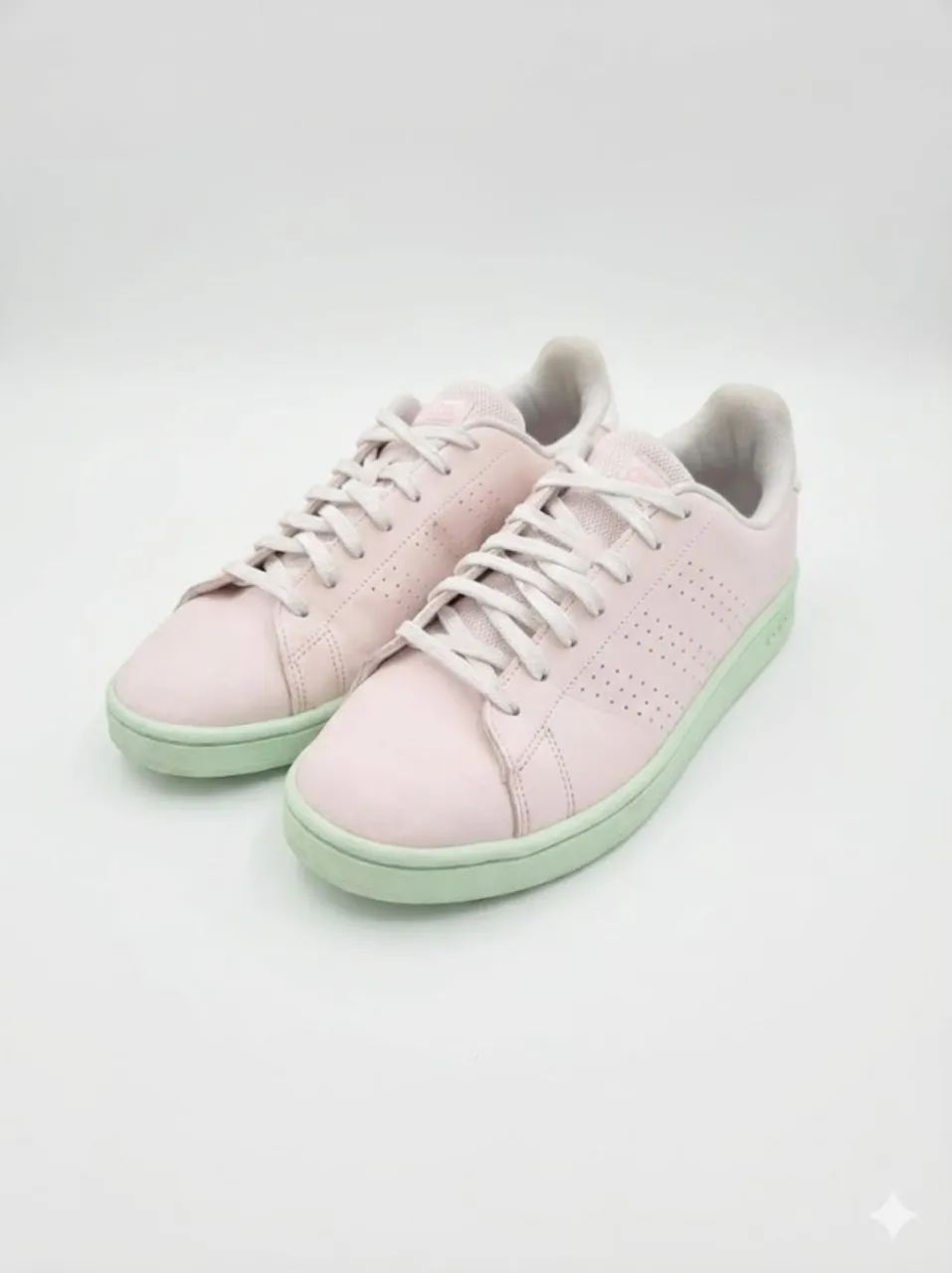 Tênis adidas advantage base branco/verde - Foto 3