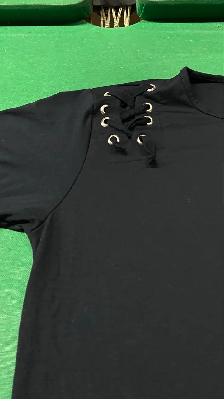 Camiseta Long Line com detalhes - Foto 3