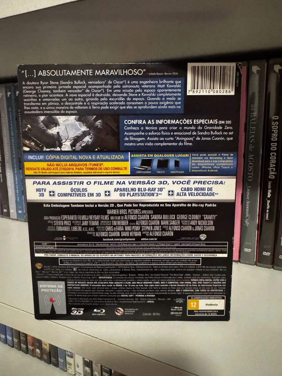 Blu-ray Gravidade 3D - Foto 4