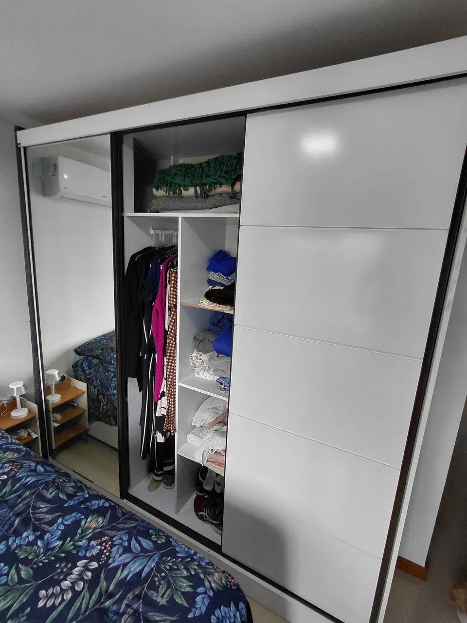 Guarda roupa 1 Bianchi casal Branco - Foto 4