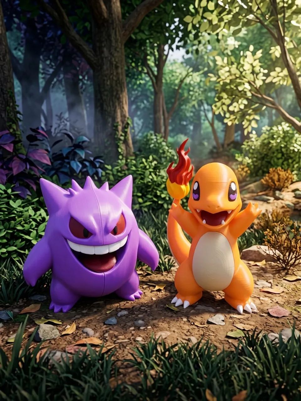 Pokémon Gengar e Charmander - Bonecos 3D Colecionáveis - Foto 2