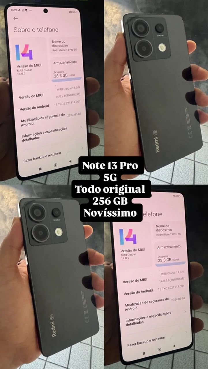 Note 13  PRO 5 G .. 256 Gigas  - Foto 3