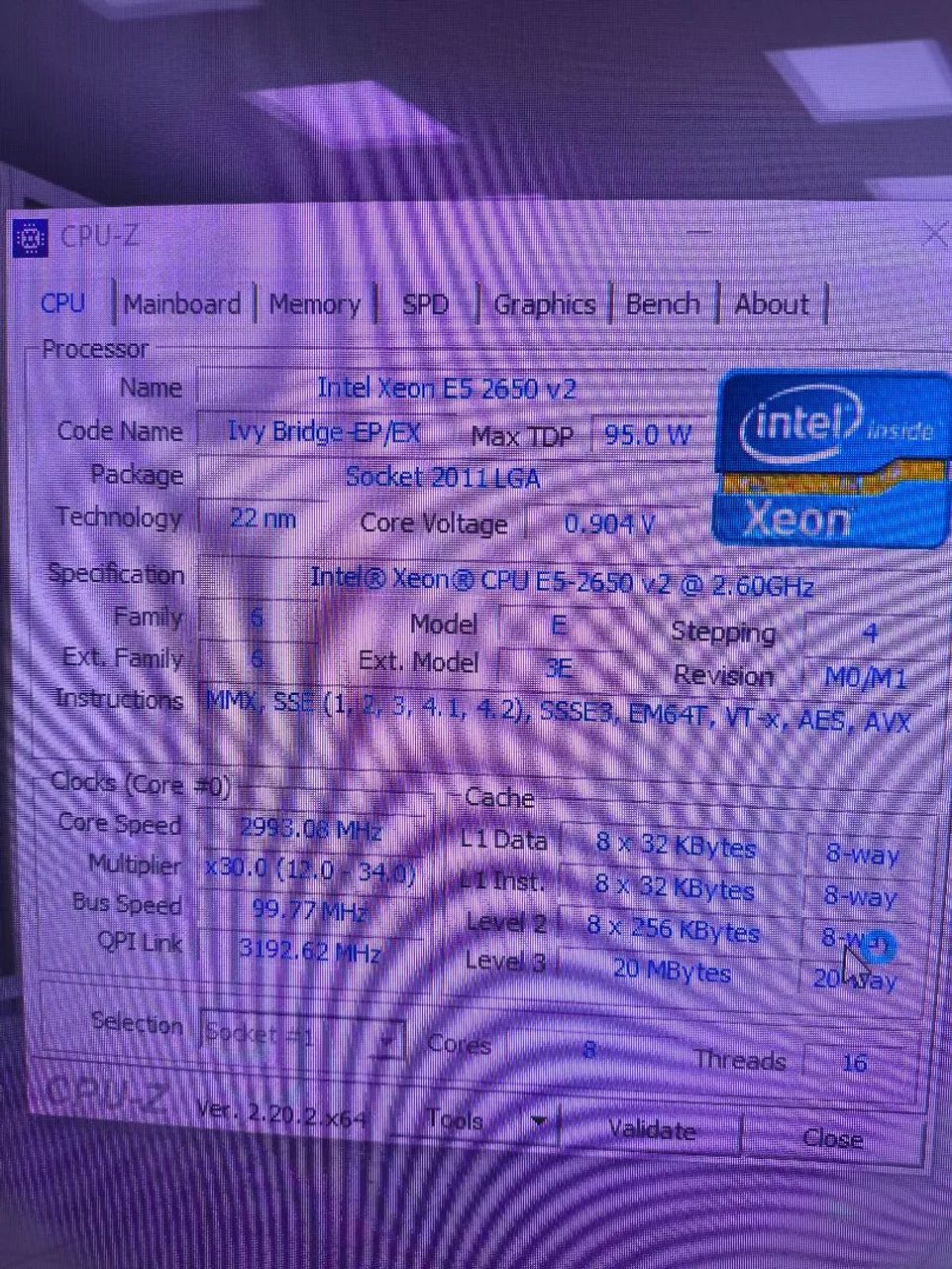 Servidor Xeon E5 2650
