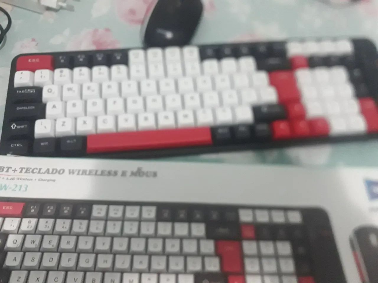 BT + Teclado Wireless e Mouse 2.4G DW 213 - Foto 2