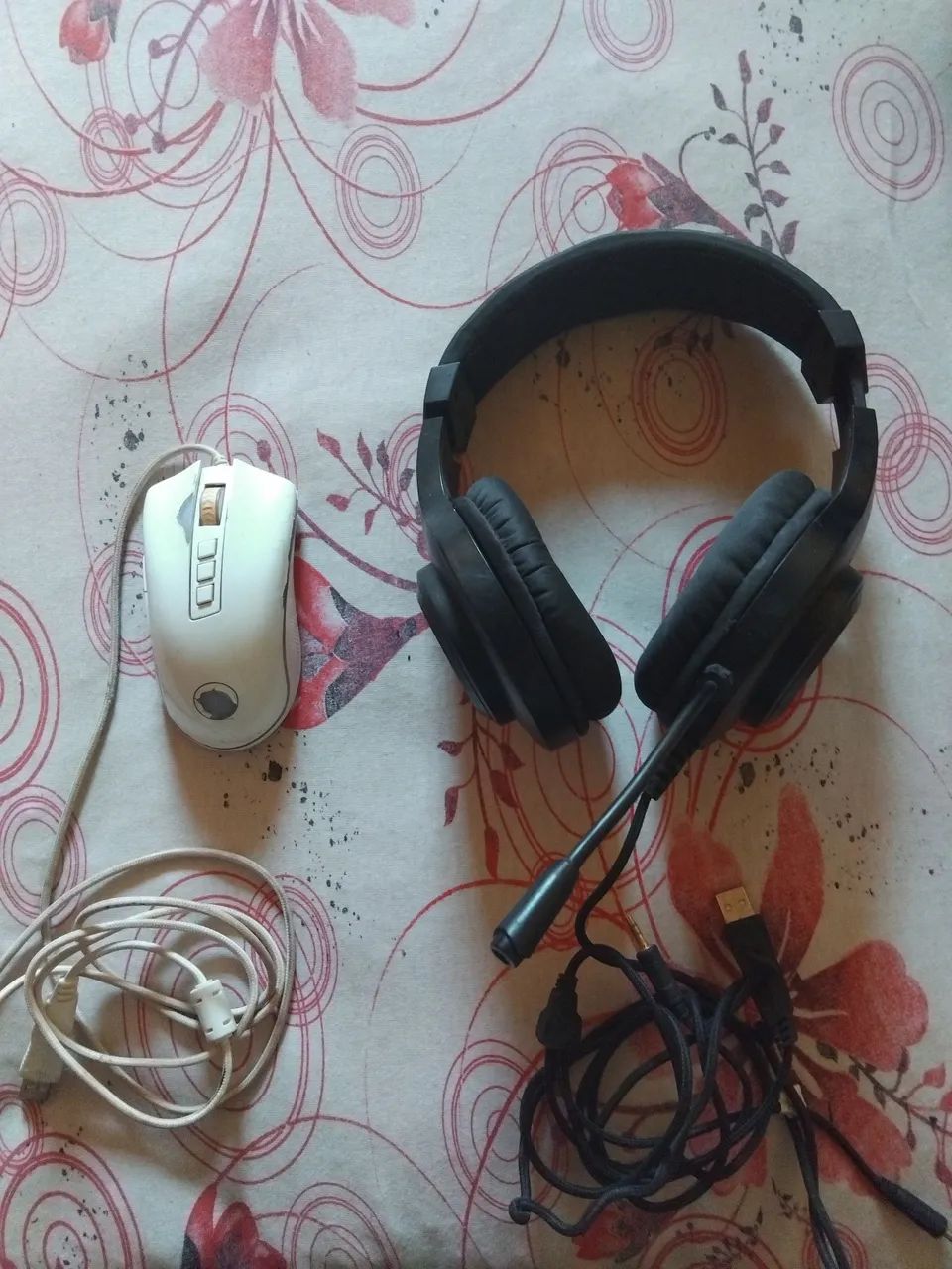 Mouse e Headset gamer Red Dragom 