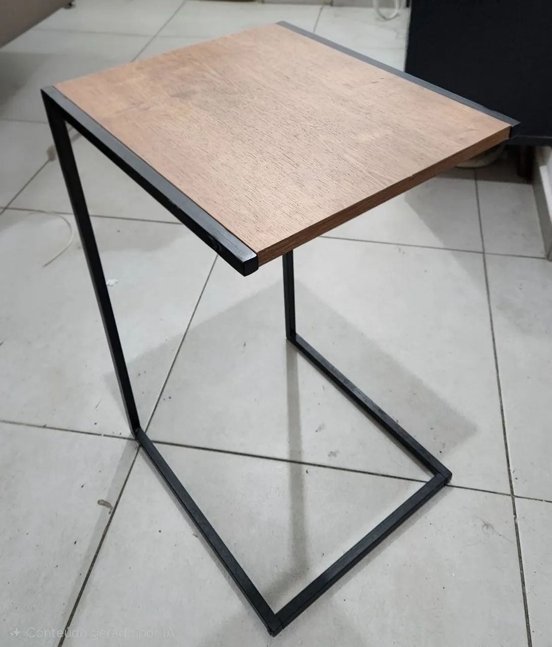 Mesa Lateral de Sofá - Estilo Industrial - Foto 3