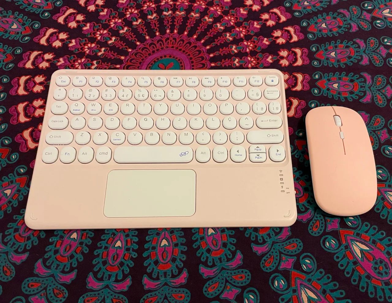 Kit Teclado e Mouse Bluetooth 