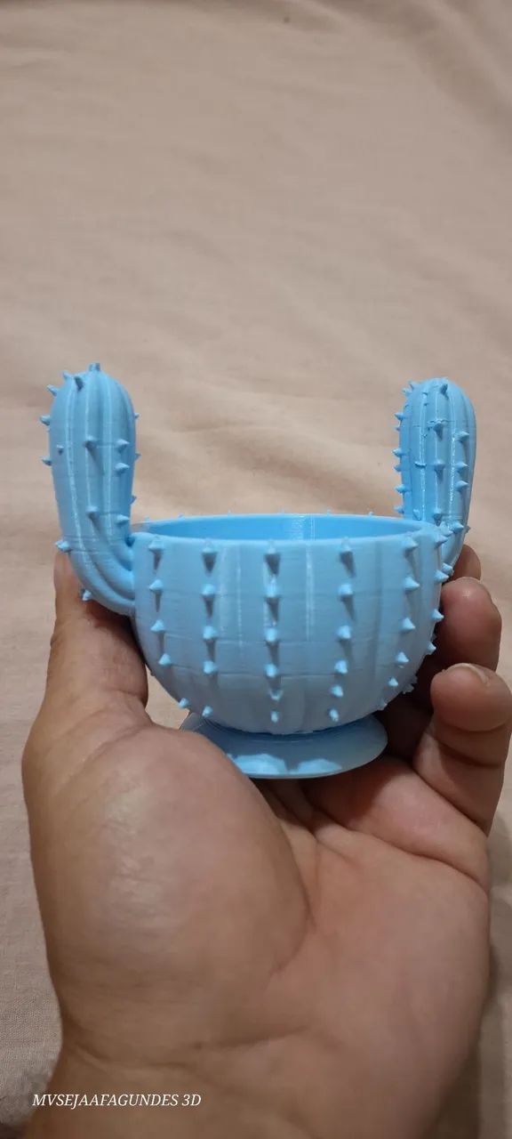 Vaso cacto em 3d - Foto 2