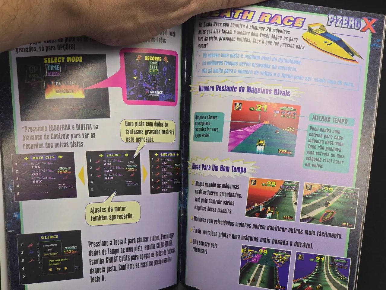 Manual e Folheto F-Zero X Nintendo 64 GRADIENTE ORIGINAL - Foto 4