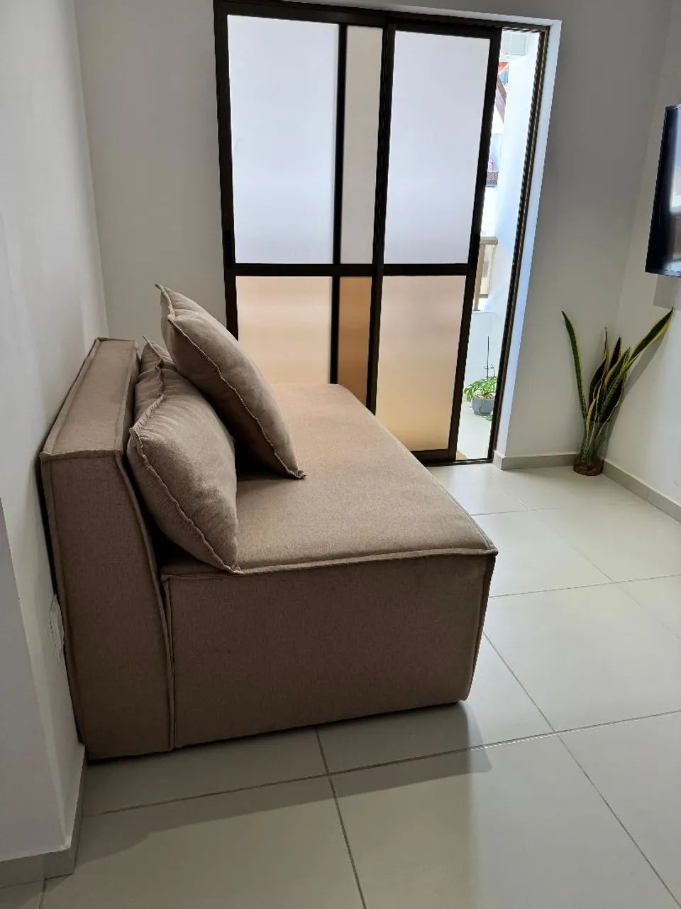 Sofá Modular em Linho Cor Areia  - Foto 2