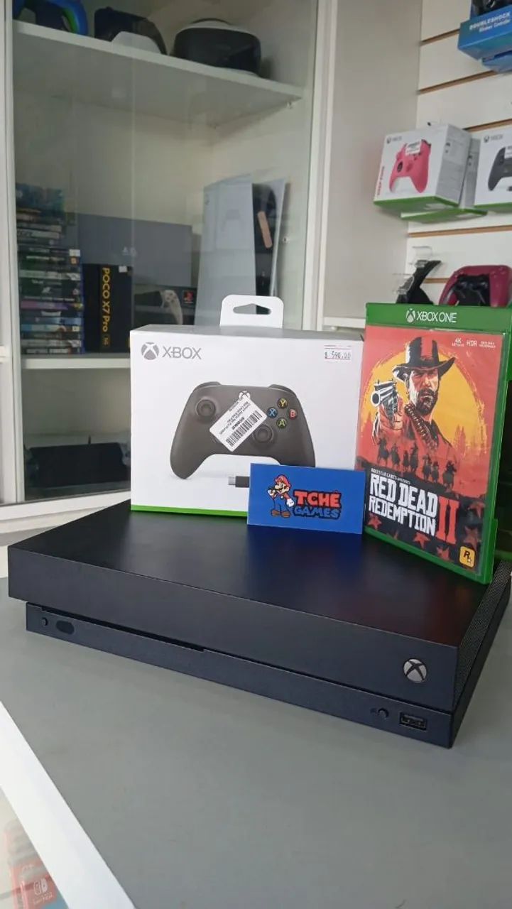Xbox one x 1tb completo com garantia de loja 