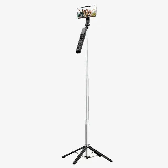 Tripé + Bastão de Selfie com Altura de até 180 cm - Foto 4