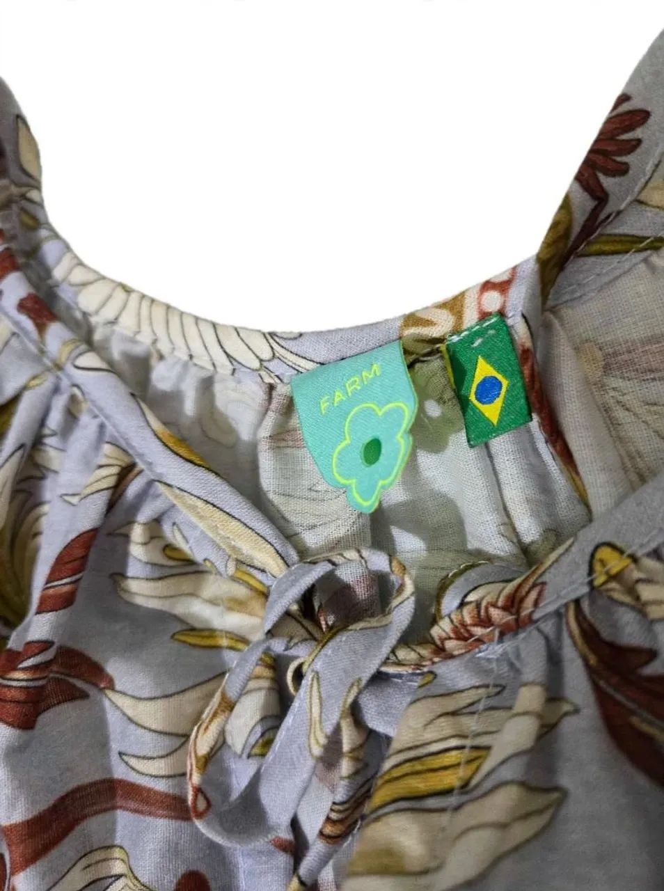 Bata e saia estampadas da Farm - Tamanho P - Foto 3