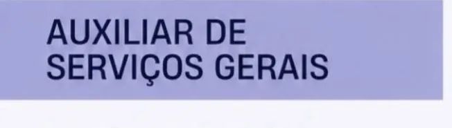 Estou a procura de serviços gerais 