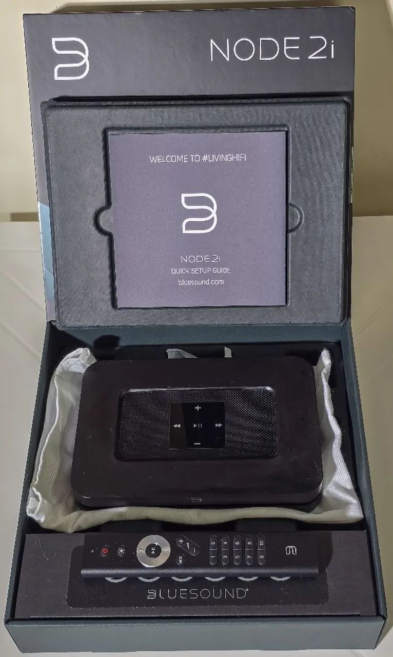Streamer audio Bluesound node 2i c/ controle remoto original Dac preamp  - Foto 2