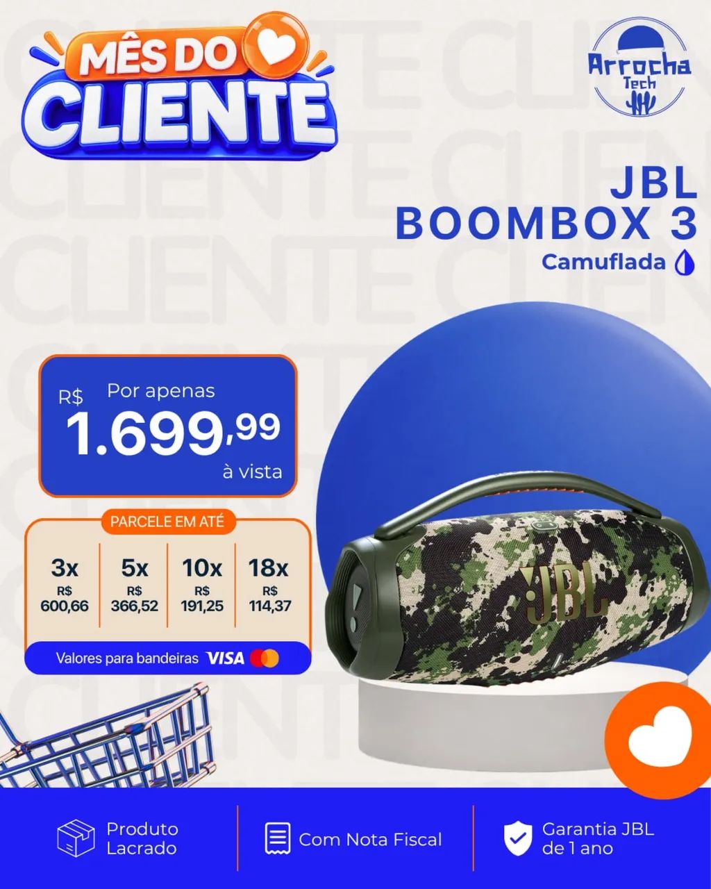 Boombox 3 camuflada 