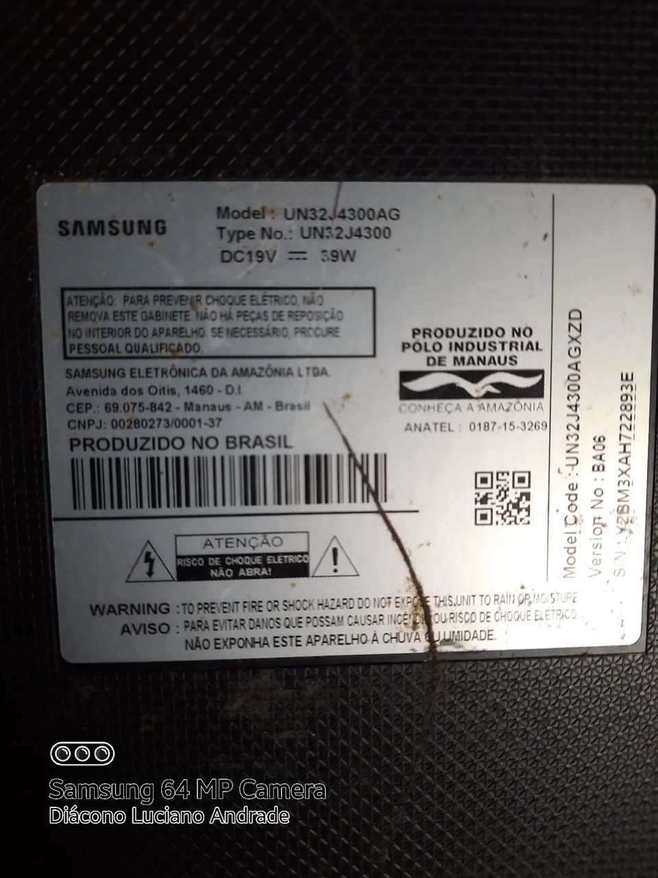 Smart tv Samsung 32 polegadas, un32j4300,conserto ou retirada de peças. - Foto 5