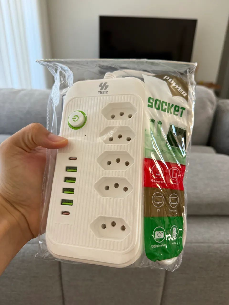 Filtro de linha TOP com USB e tipo C