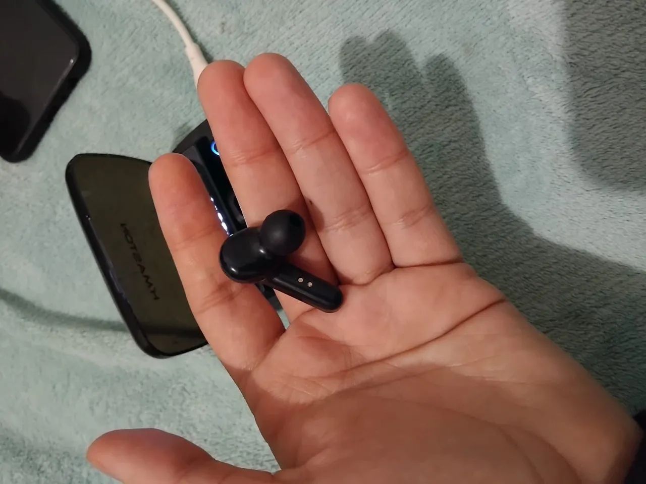 Fone Bluetooth novo preto - Foto 2
