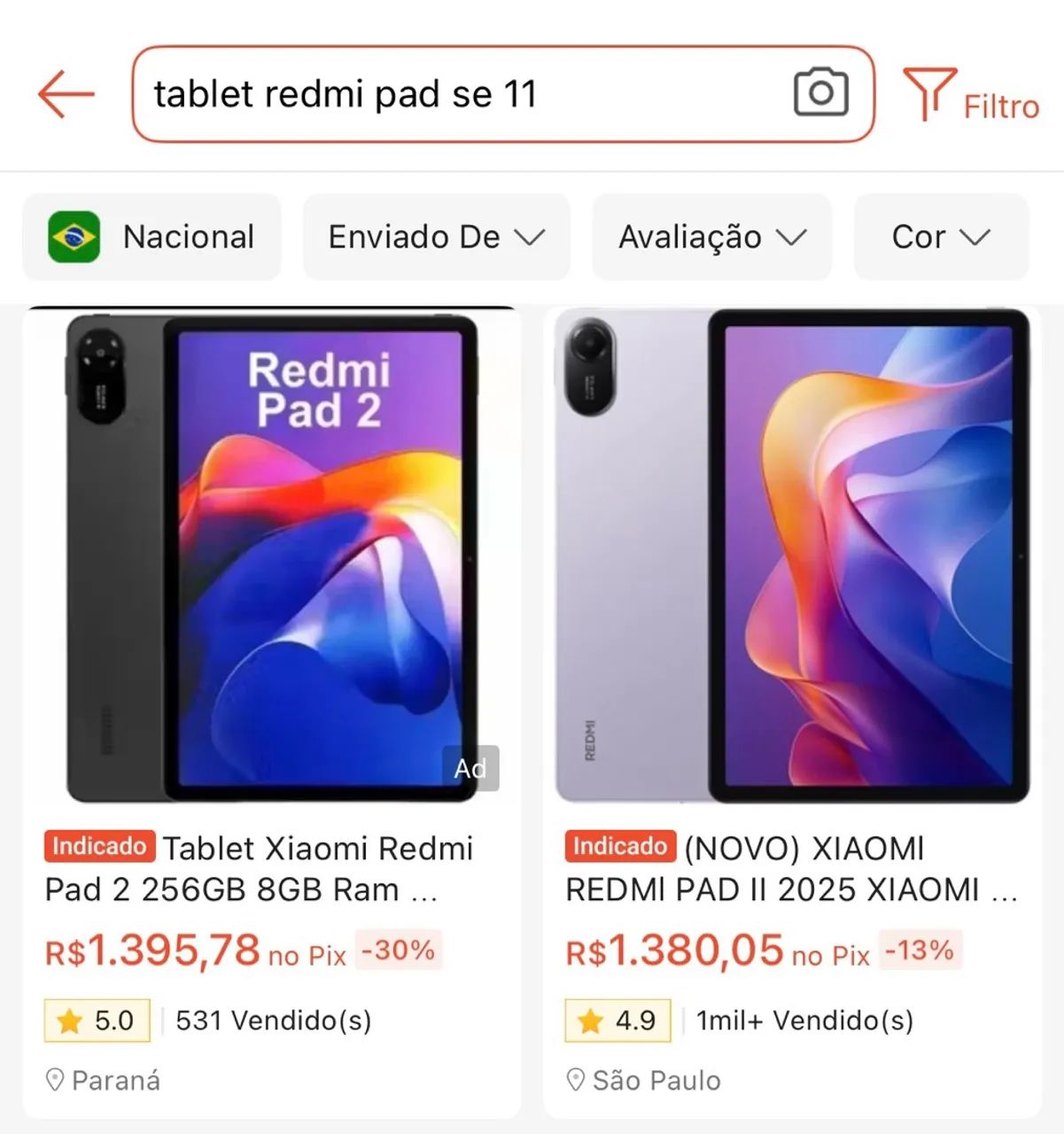 ? VENDO TABLET XIAOMI REDMI PAD 2 ? 256GB  NOVO E LACRADO!  - Foto 2