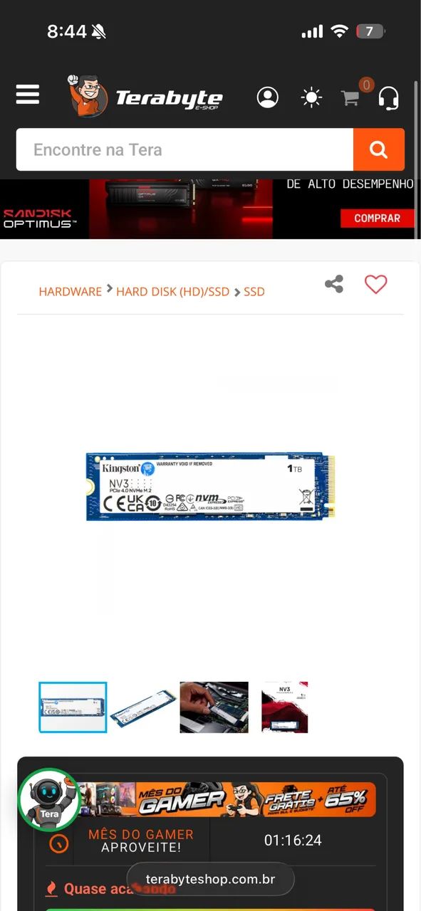 Ssd nvme 1TB 