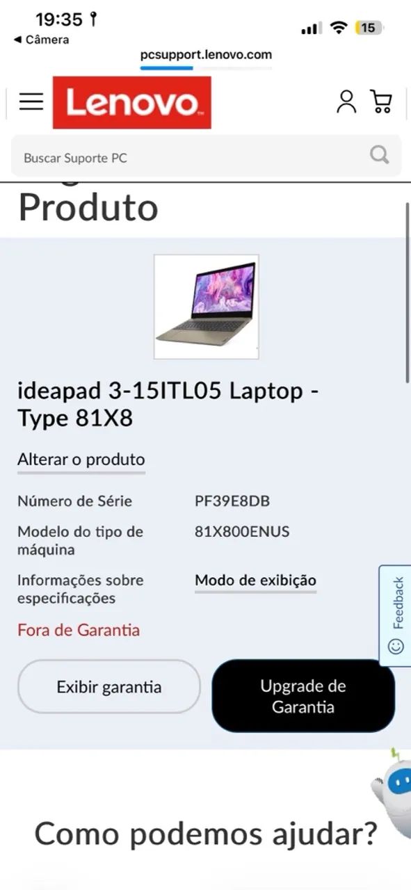 NOTEBOOK LENOVO IDEAPAD 3 15ITL05 - Foto 5