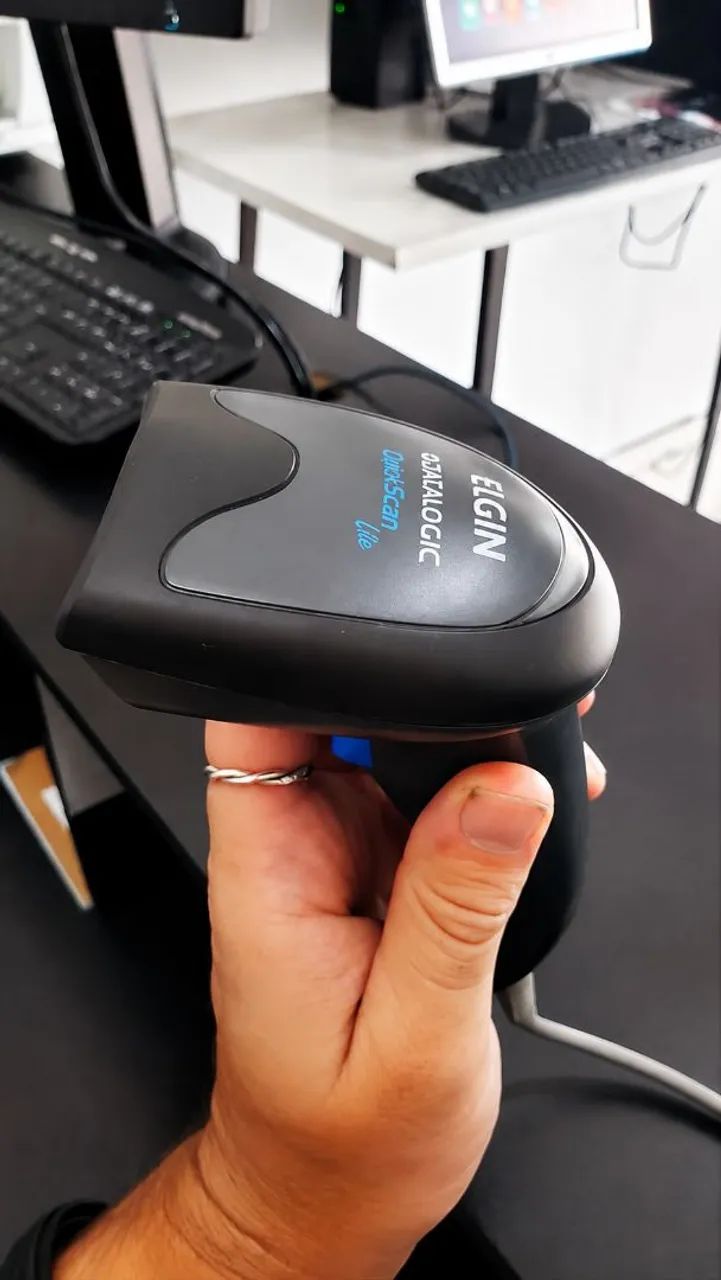 LEITOR DE CÓDIGO DE BARRAS ELGIN DATALOGIC QUICKSCAN LITE QW2100 USB - Foto 2