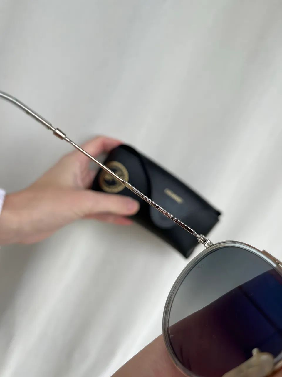 óculos de sol ray-ban round double bridge rb 3647 - Foto 5