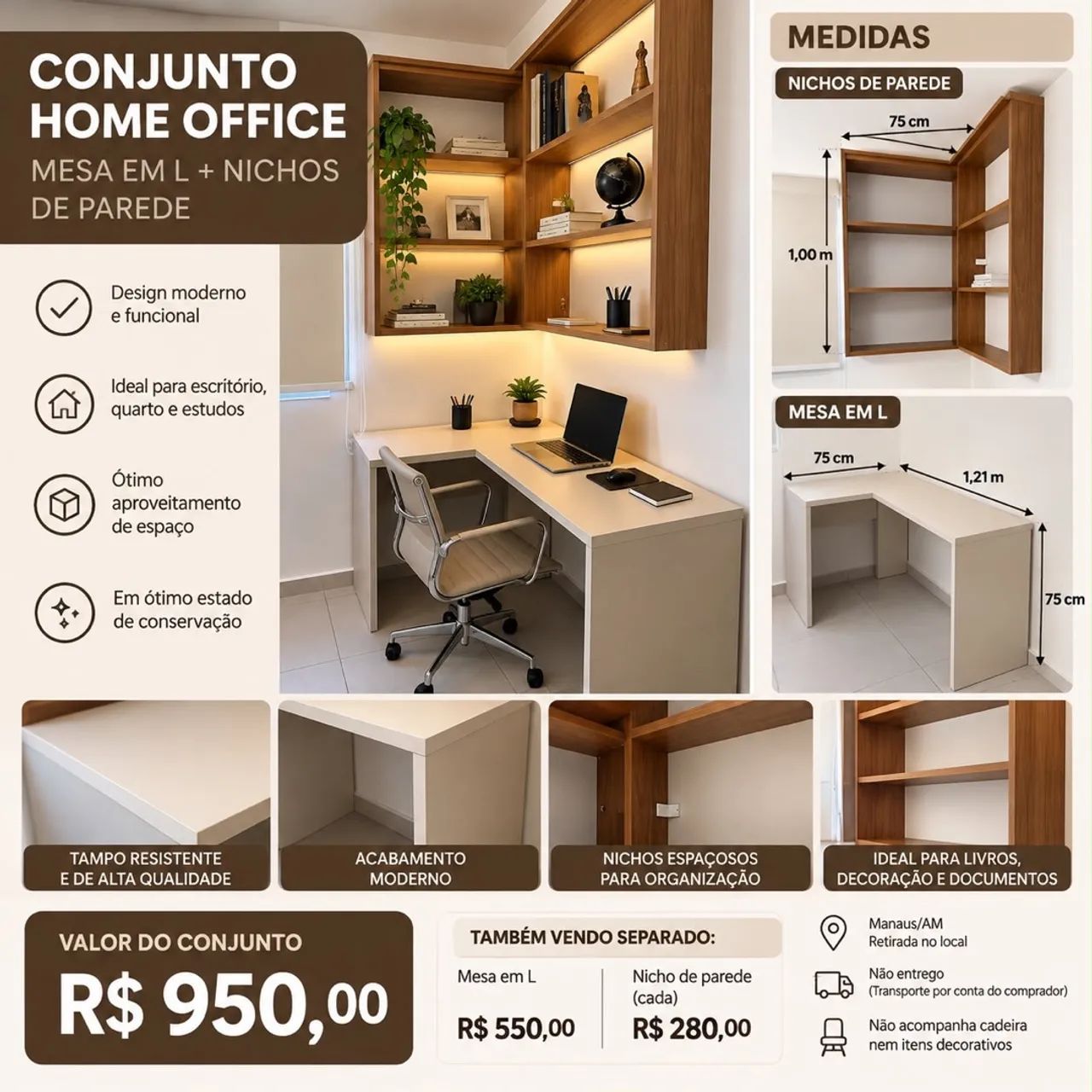 Mesa Escrivaninha 