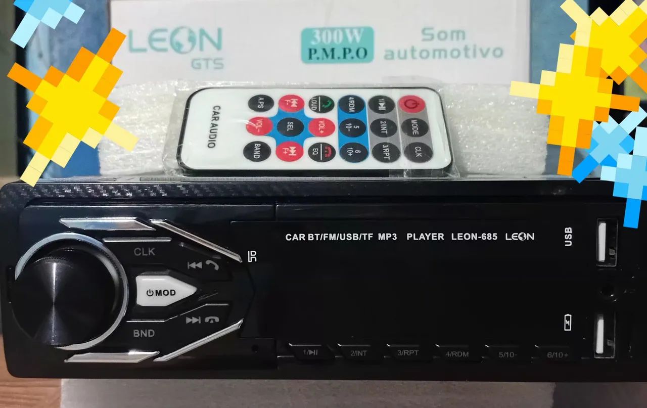 Som Automotivo com controle e bluetooth - Foto 2