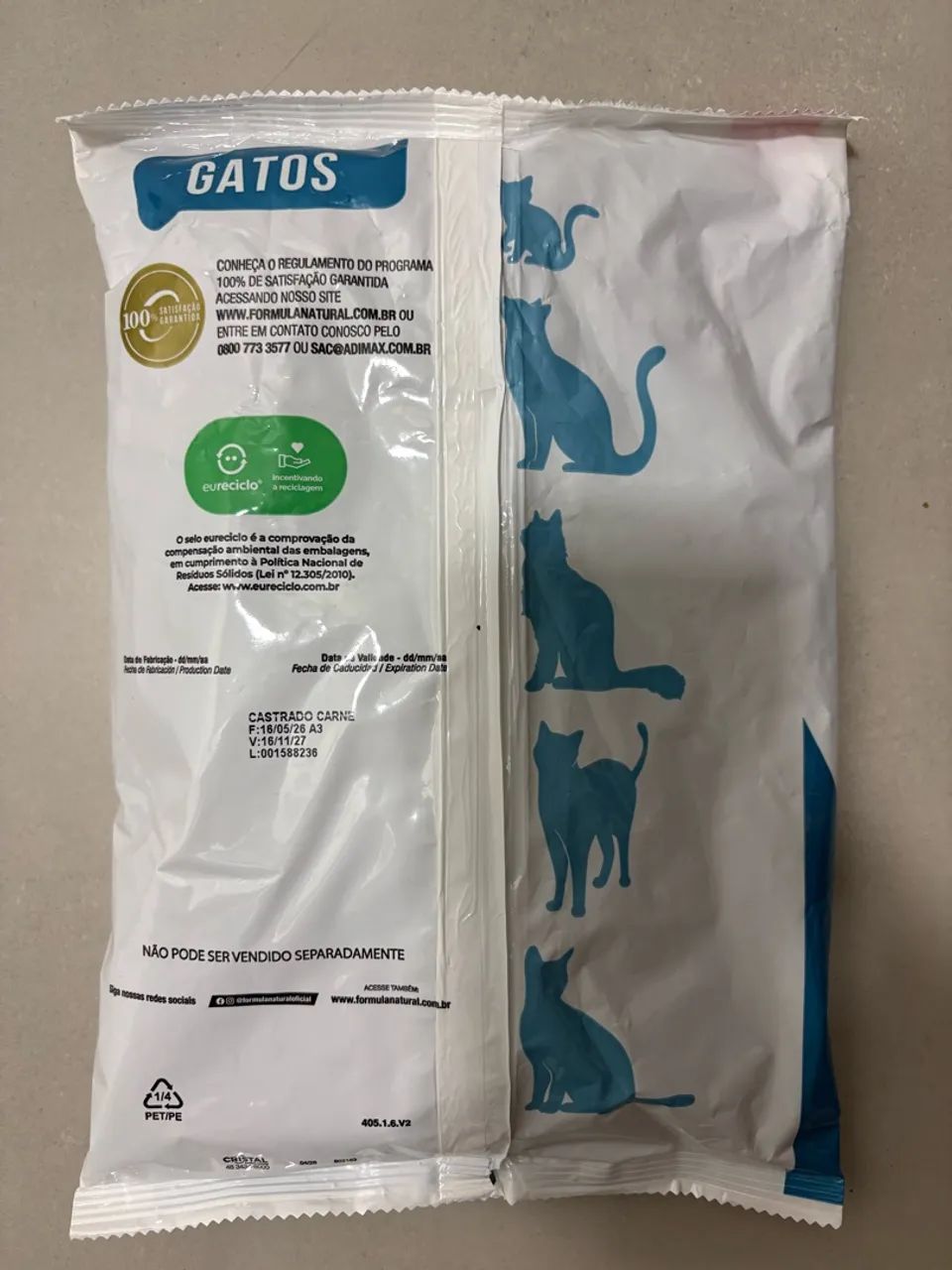 Kit Ração para gato castrado - 10un - Foto 4