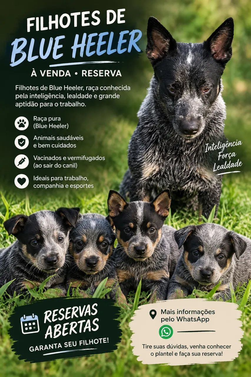 FILHOTES DE BLUE HEELER 