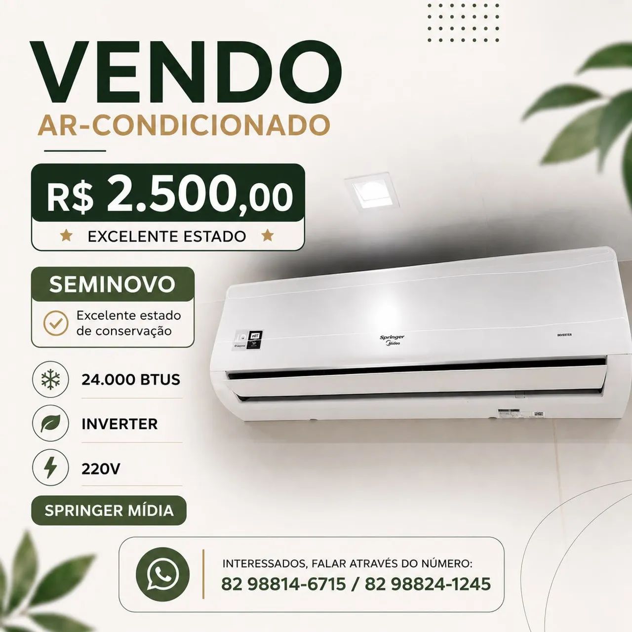 VENDO AR CONDICIONADO