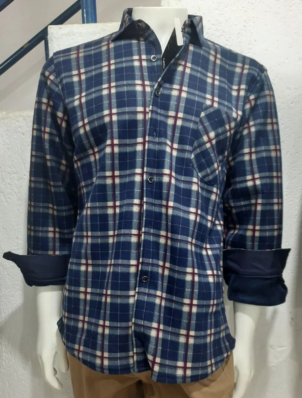 Camisa xadrez masculina 