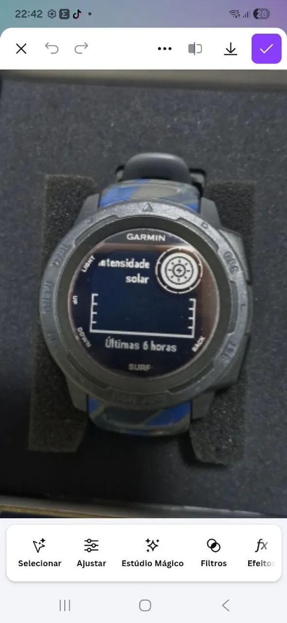 Relógio Garmin instict Solar Surf - Foto 3