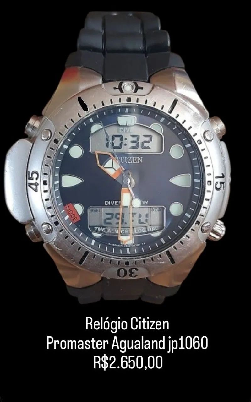 Relógio Citizen aqualand jp1060 leia o anúncio 