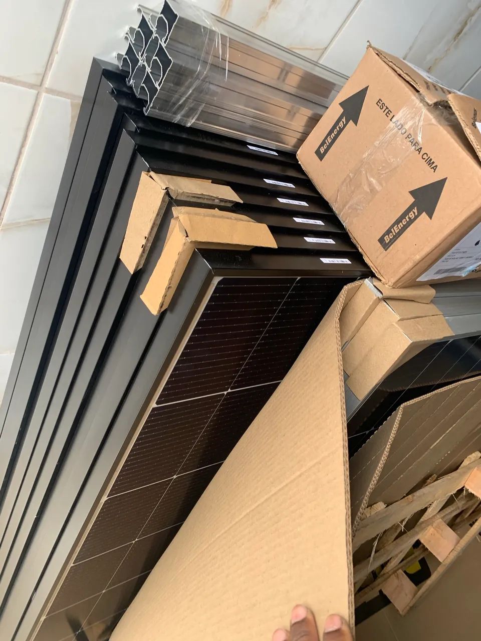 Placa solar 600w bifacial 