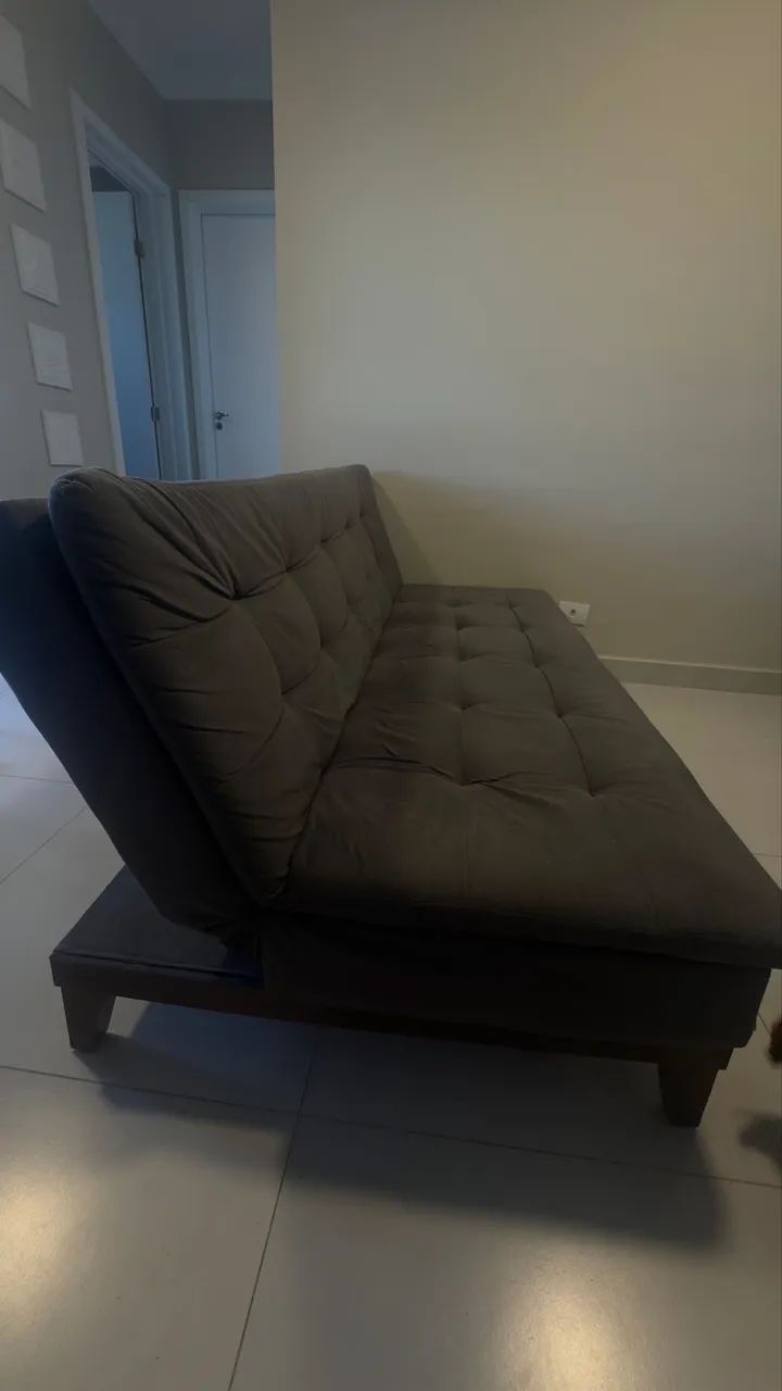 Sofá cama suede premium - Foto 4