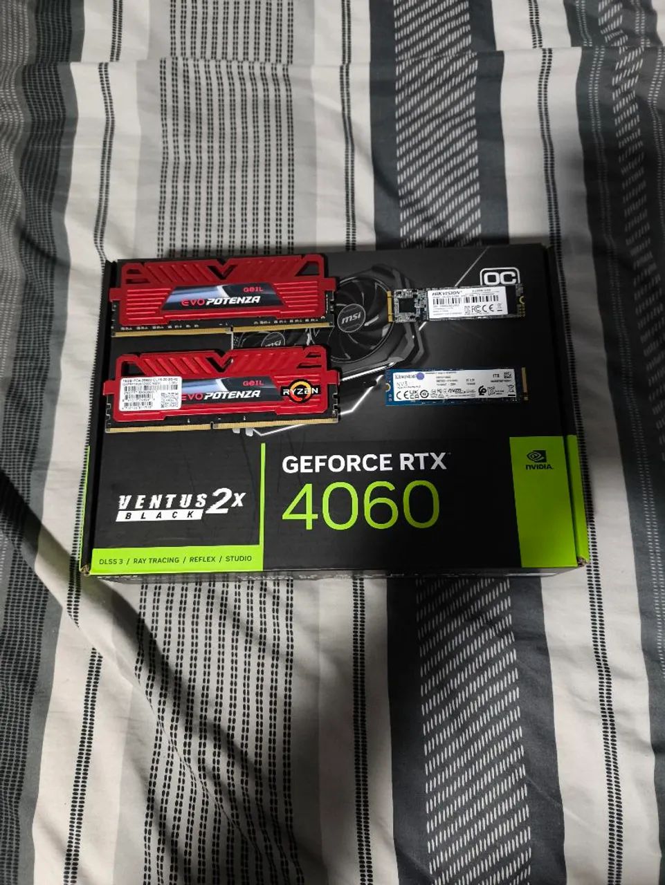 Kit placa de vídeo, memória ram e ssd - Foto 5